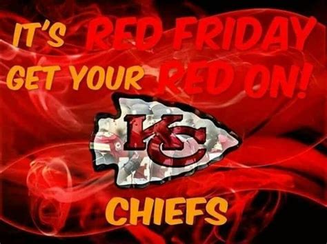 it's red friday get your red on chiefs