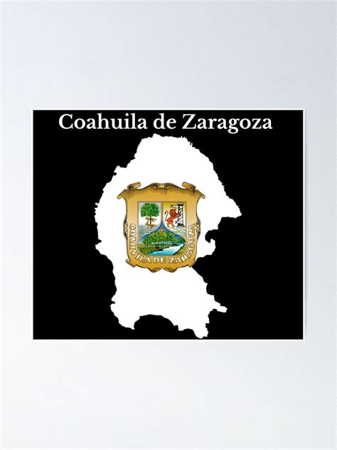 "Coahuila State Map Flag, Mexico" Poster for Sale by marosharaf | Redbubble