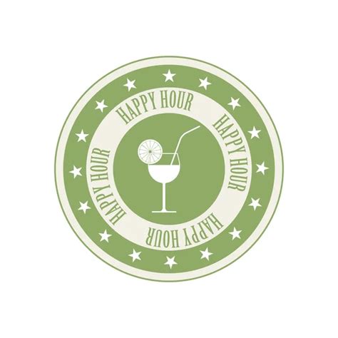 Happy hour logo Vector Art Stock Images | Depositphotos