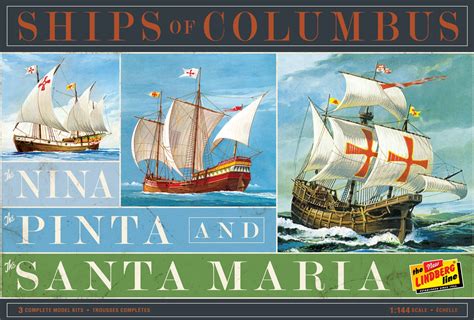 Ships of Columbus: Nina, Pinta and Santa Maria Sailing Ships (3 Kits) | HLJ.com