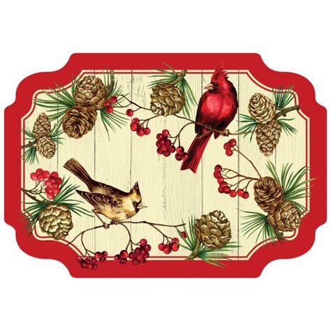 Winter Cardinal Victorian Paper Placemats: Party at Lewis Elegant Party ...