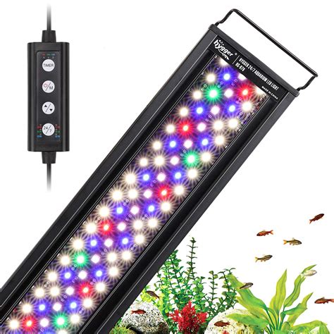 hygger 42W 24/7 Lighting Aquarium LED Light, Sunrise-Daylight-Moonlight ...