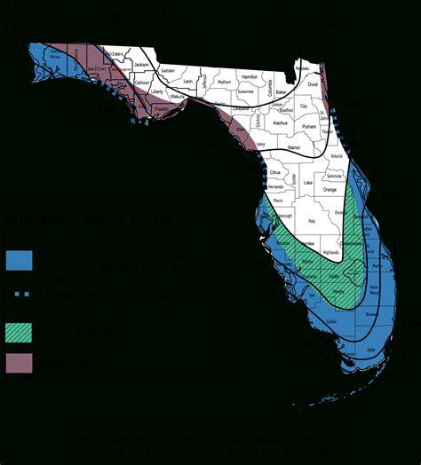 2010 Wind Maps - Florida Wind Speed Map - Printable Maps