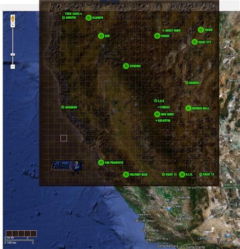 The Fallout 1 Map Maker: A Legacy Of Modding And Creative Expression - Map France of Lourdes labeled