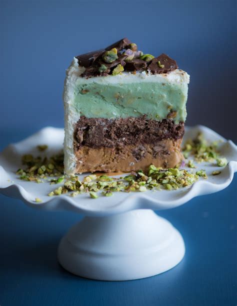 Pistachio Caramel Ice Cream Cake | Anecdotes and Apple Cores