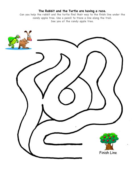 Easy Maze Worksheet For Preschool - bmp-hit