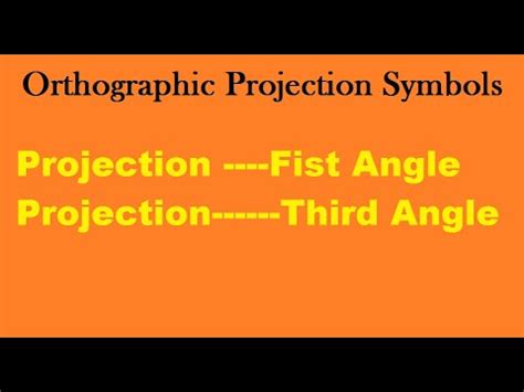 Orthographic Projection Symbols - YouTube