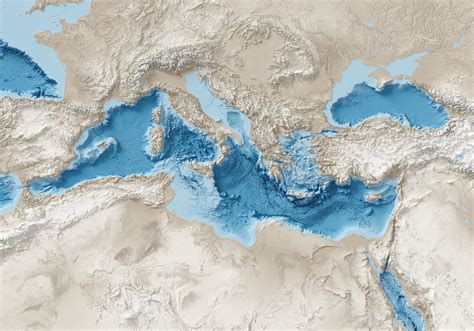 Mediterranean Sea World Map