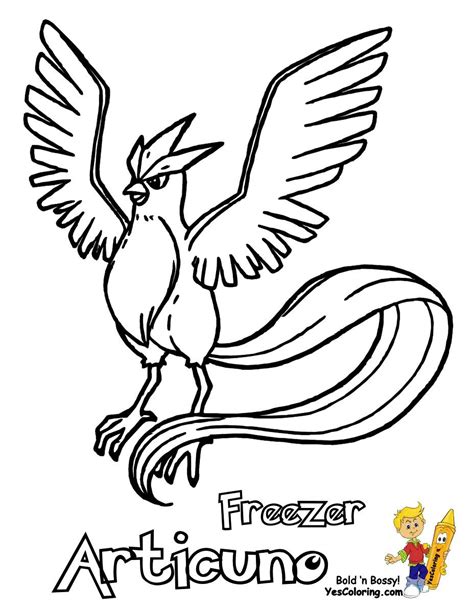 Legendary Bird Pokemon Coloring Pages - Jambestlune