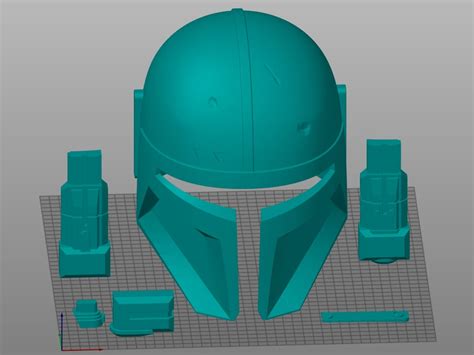 Heavy Infantry Mandalorian Helmet 3D Model - Etsy
