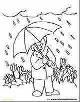 Rainy Day Coloring Page For Preschoolers Free Rain Printable Kids  sketch template