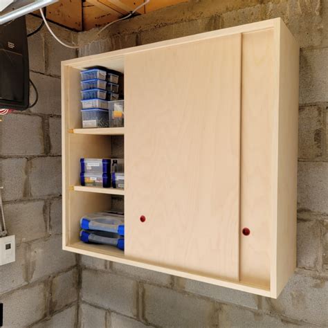 DIY Storage Cabinet With Sliding Doors in 2022 | Diy storage cabinets ...