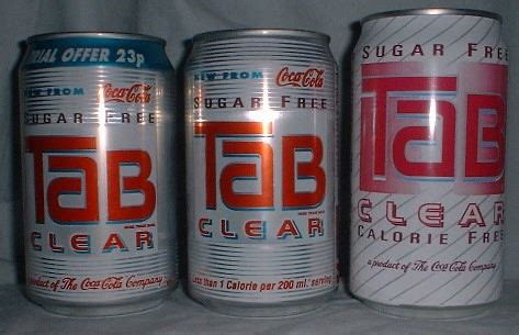 UK and US TaB Clear | The two cans on the left were the UK v… | Flickr