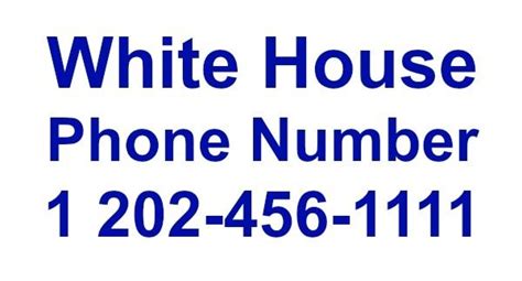 The White House Phone Number, Contact Info & Location | School safety, White house, Phone numbers