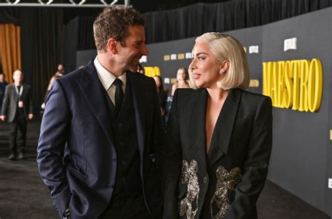 Lady Gaga Reunites With Bradley Cooper at 'Maestro' Premiere