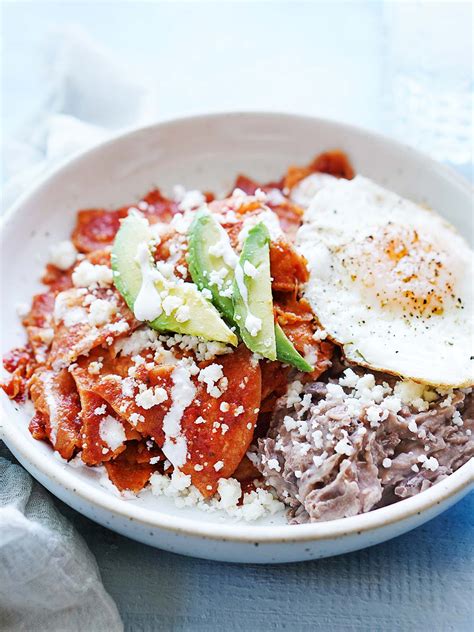 Authentic Mexican Recipe Chilaquiles Rojos | Besto Blog