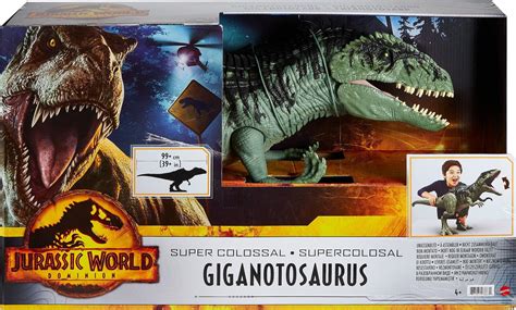 Buy Jurassic World Dominion Super Colossal Giganotosaurus Action Figure with Eating Feature ...