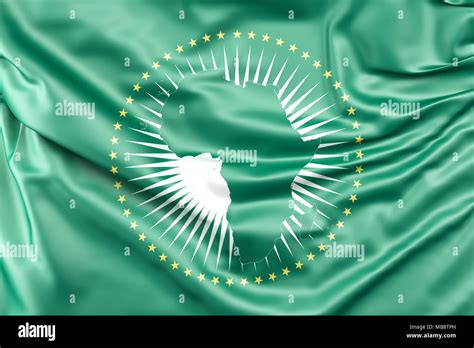 Flag of African Union Stock Photo - Alamy