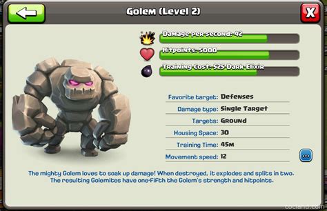 Golem: Guide, Tips and Tricks | Clash of Clans Land