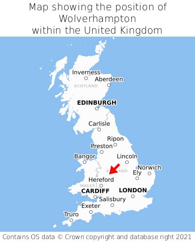 Where is Wolverhampton? Wolverhampton on a map