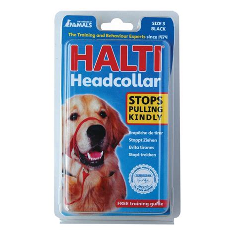 Halti Dog Head Collar, Black, Size 3 – Portobello Pets