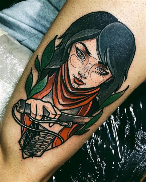 Mikasa-Ackerman Tattoo | Anime tattoos, Tattoos, Mikasa