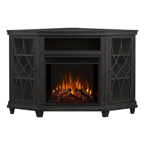 Bowery Hill Modern Wood Corner Fireplace TV Stand for TVs up to 56" in Gray - Walmart.com