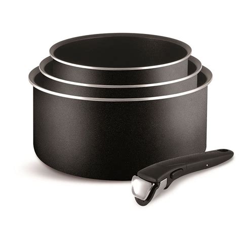 Tefal Ingenio Essential 4-Piece Non-Stick Saucepan Set with Bakelite ...