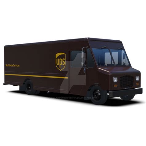 UPS Step Van 3D Model by RolandStudioDesign on DeviantArt