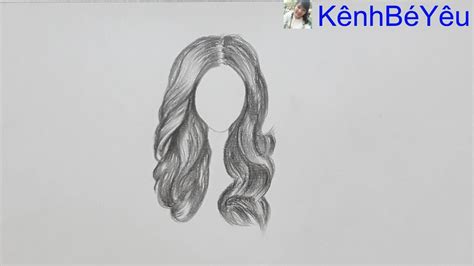 vẽ tranh anime nữ đơn giản - Vẽ tóc đơn giản bằng bút chì - Draw hair ...