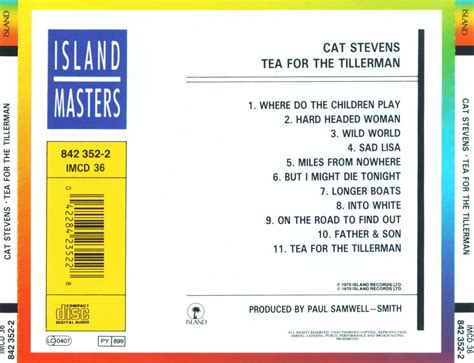 Musicotherapia: Cat Stevens - Tea For The Tillerman (1970)