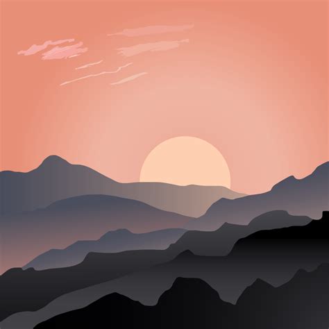 mountain sunset clipart 10 free Cliparts | Download images on Clipground 2024