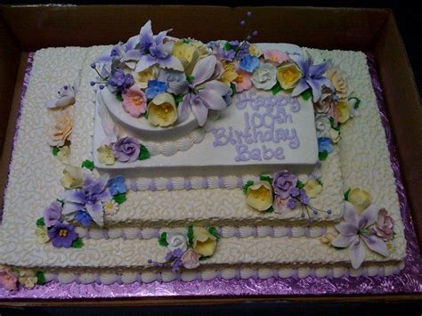 Birthday Cake 100 years old! | 100th birthday party, Birthday cake, Cake business