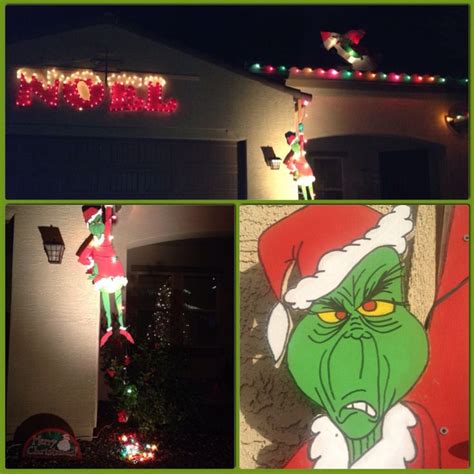 The Grinch tried to take down our Christmas lights! | Outdoor christmas diy, Outdoor christmas ...