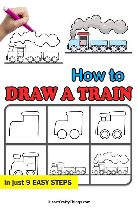 Train Drawing - How To Draw A Train Step By Step