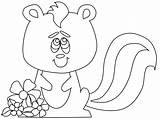 Flower The Skunk Coloring Pages  Coloring Nation sketch template
