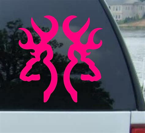 Amazon.com: BROWNING Buckmark DEER VINYL DECAL/STICKER 6" PINK ...