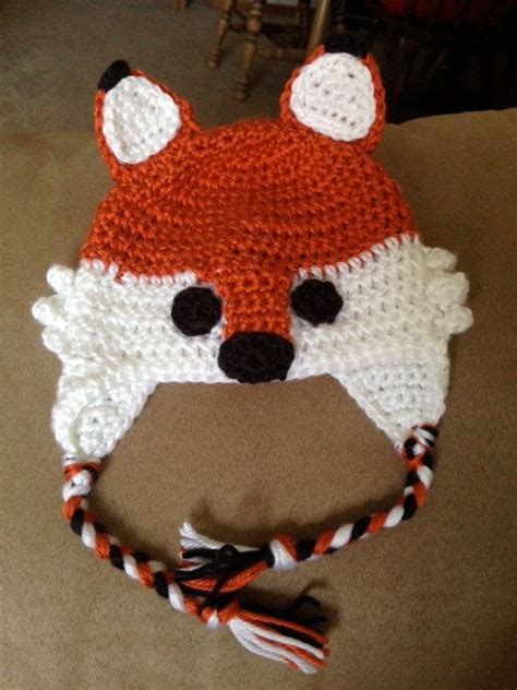 Soft Crochet Fox Hat by KarasKnitting on Etsy | Crochet fox, Fox hat, Crochet