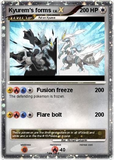 Pokémon Kyurem s forms - Fusion freeze - My Pokemon Card