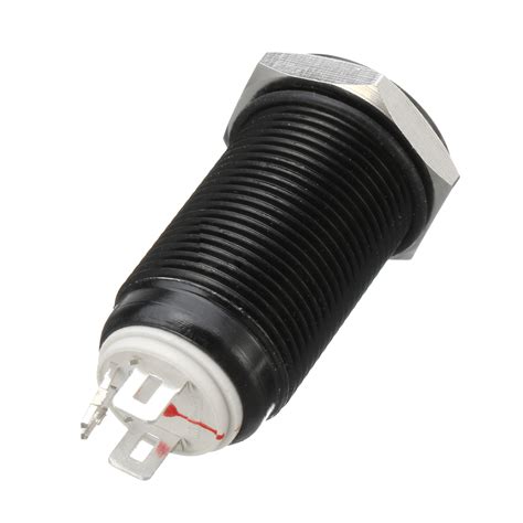 12V 4 Pin 12mm LED Light Metal Push Button Latching Power Switch ...