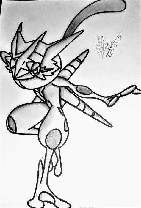 || My Drawing #3 ~ Ash's Greninja || | Fandom