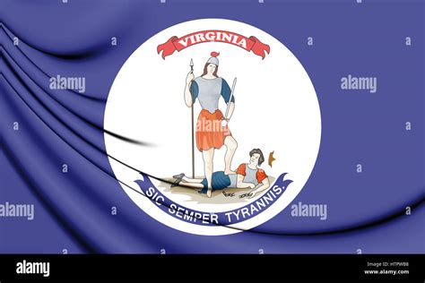 3D Flag of Virginia (1861), USA. 3D Illustration Stock Photo - Alamy