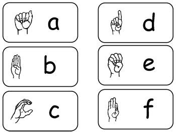 26 American Sign Language Alphabet Flash Cards. Learn American Sign ...