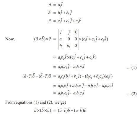 Vector triple product - Definition, Theorem, Proof