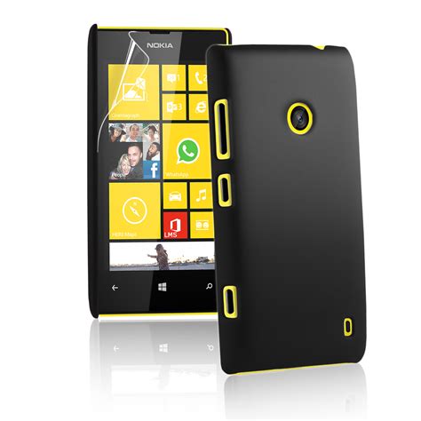 Hybrid Hard Case Cover For Nokia Lumia 520 + Screen Protector | eBay