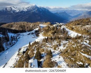 Aerial View Piani Di Bobbio Ski Stock Photo 2267204609 | Shutterstock