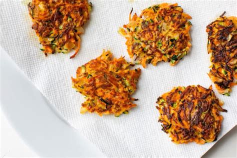 Carrot Zucchini Fritters - The Toasted Pine Nut