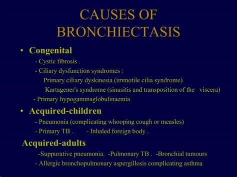 PPT - Bronchiectasis PowerPoint Presentation, free download - ID:1426050