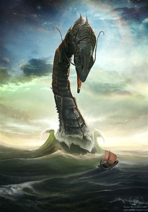 Leviathan by *ourlak | Fantasy creatures, Mythological creatures ...