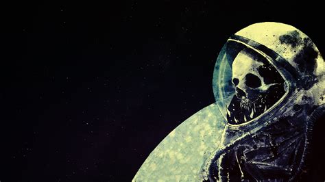 Wallpaper : fan art, astronaut, skull, creepy 1920x1080 - uzzibug93 ...